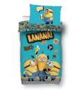 Bettwäsche Minions Banana 160x210 + 65x100cm Bunt
